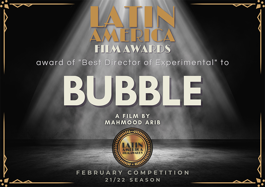 جایزه بهترین کارگردانی مستند فستیوال مستقل آمریکای جنوبی برای فیلم «حباب» برای حامد اریب